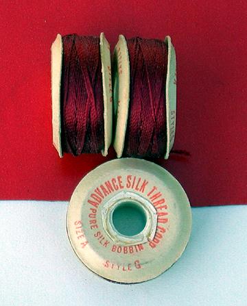 Red Silk Twist Sewing Thread